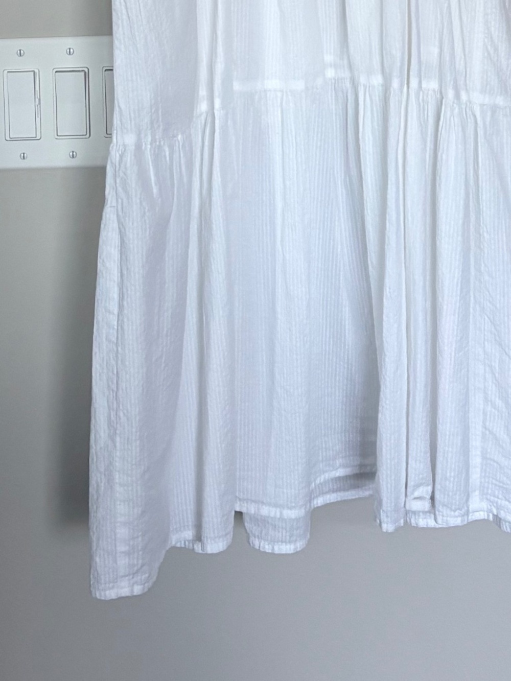 On 34th Smocked White Dress - Picture 7 of 7